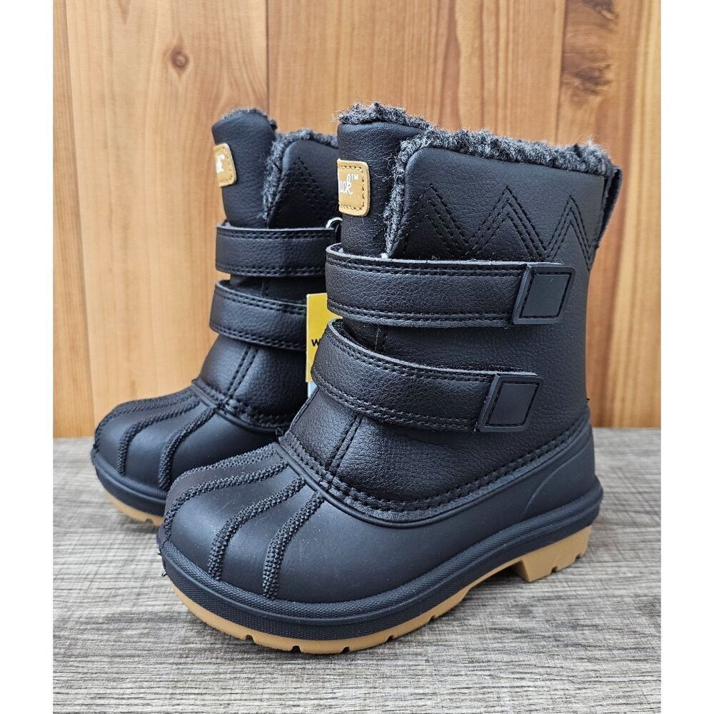 Cat & Jack Denver AD180 Black Little Boy's Waterproof Boots Size 10T